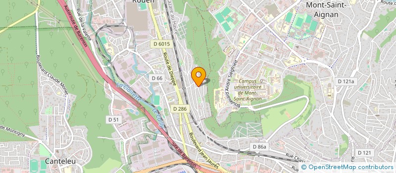 localisation de l'entreprise CLUB AUTONOME DE BADMINGTON MAROMME DEVILLE MONT SAINT AIGNAN  BARENTIN