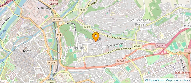 localisation de l'entreprise CLUB AUTOS 57  SAINT-JULIEN-LES-METZ