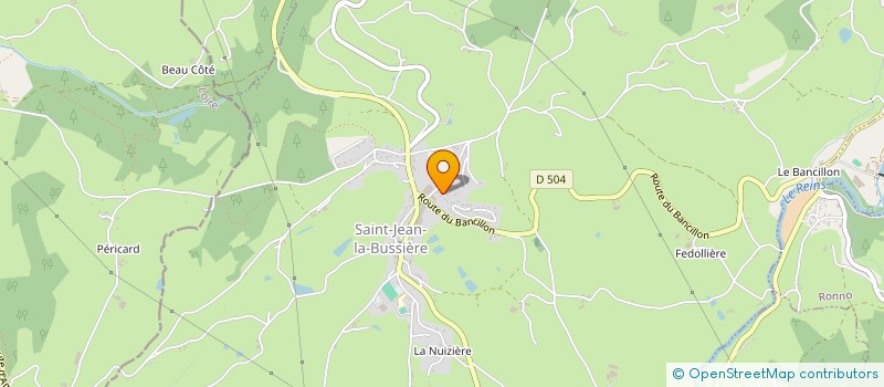 localisation de l'entreprise CLUB BADMINTON AMPLEPUIS  SAINT-JEAN-LA-BUSSIERE