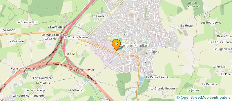 localisation de l'entreprise CLUB BADMINTON THORIGNE-FOUILLARD  THORIGNE FOUILLARD