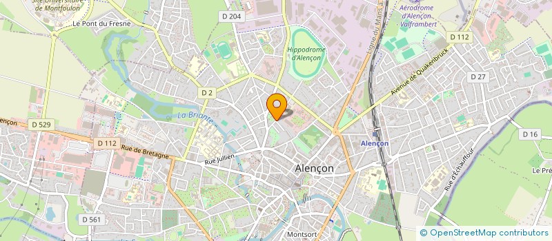 localisation de l'entreprise CLUB BARJO TEAM à ALENCON