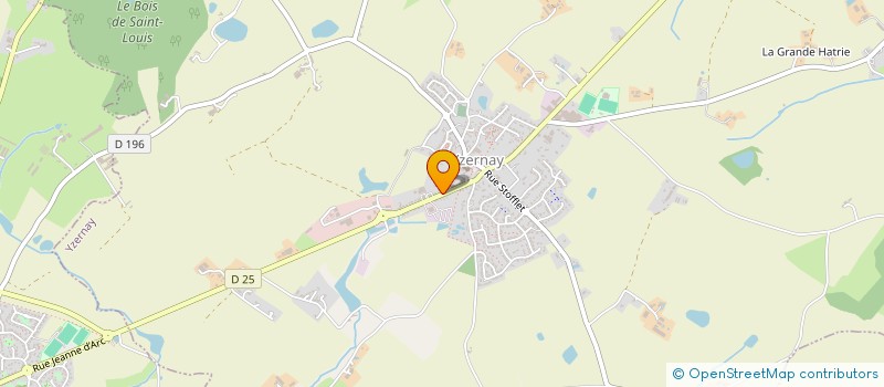 localisation de l'entreprise CLUB BASKET BALL YZERNAY  YZERNAY