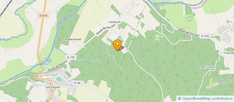 localisation de l'entreprise CLUB BEBES NAGEURS  PARCOUL-CHENAUD