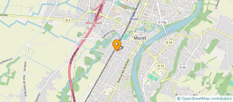 localisation de l'entreprise CLUB BERANGUIER  MURET