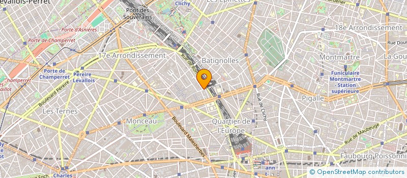 localisation de l'entreprise CLUB BIBERON VILLIERS  PARIS