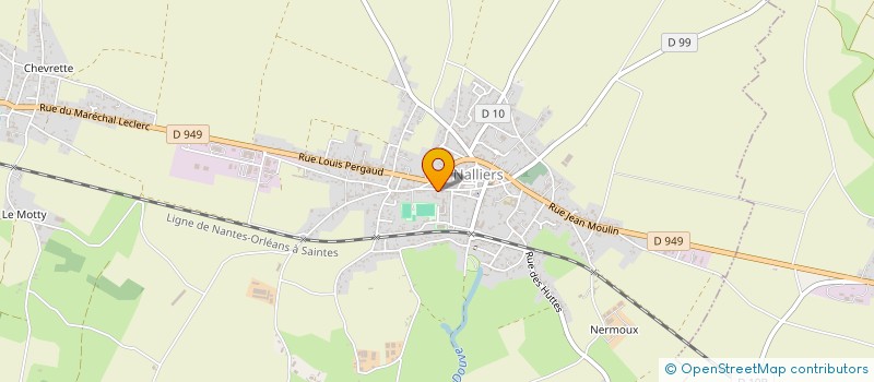 localisation de l'entreprise CLUB BIBLIOTHEQUE MUNICIPALE DE NALLIERS  NALLIERS