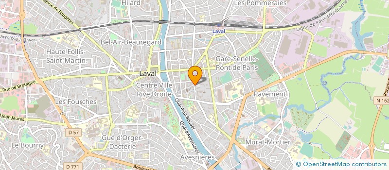 localisation de l'entreprise CLUB BIENVENUE EN MAYENNE, ACCUEIL DES NOUVEAUX CADRES ET DIRIGEANTS à LAVAL