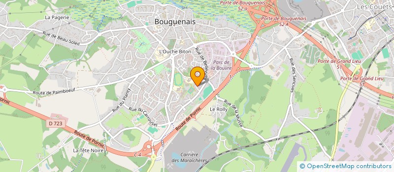 localisation de l'entreprise CLUB BILLARD BOUGUENAIS à BOUGUENAIS
