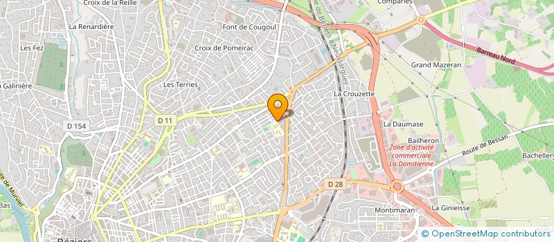 localisation de l'entreprise CLUB BITERROIS DE DANSE SPORTIVE à BEZIERS