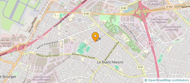 localisation de l'entreprise CLUB BLANC MESNILOIS BADMINTON à LE BLANC-MESNIL