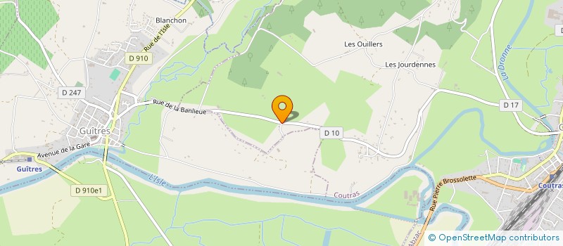 localisation de l'entreprise CLUB BLEU DE GASCOGNE GASCON SAINTONGEOIS ARIEGOIS à GUITRES