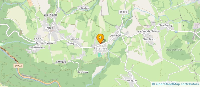 localisation de l'entreprise CLUB BOULES FETERNES  FETERNES