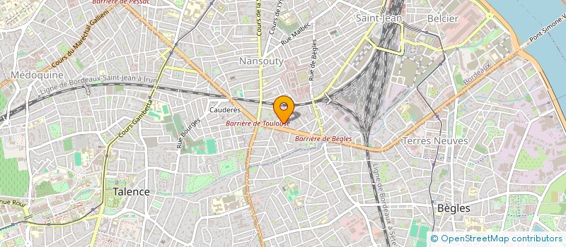 localisation de l'entreprise CLUB BOULISTE ALBERT 1ER à BORDEAUX