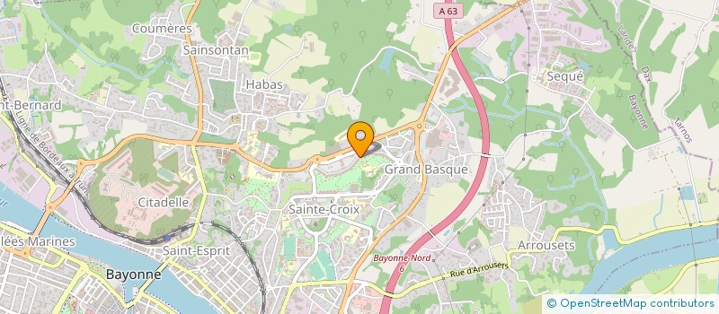 localisation de l'entreprise CLUB BOULISTE BAYONNAIS à BAYONNE