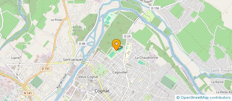 localisation de l'entreprise CLUB BOULISTE COGNACAIS à COGNAC