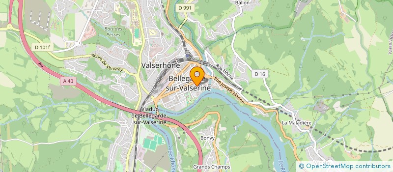 localisation de l'entreprise CLUB BOULISTE DE BELLEGARDE à VALSERHONE