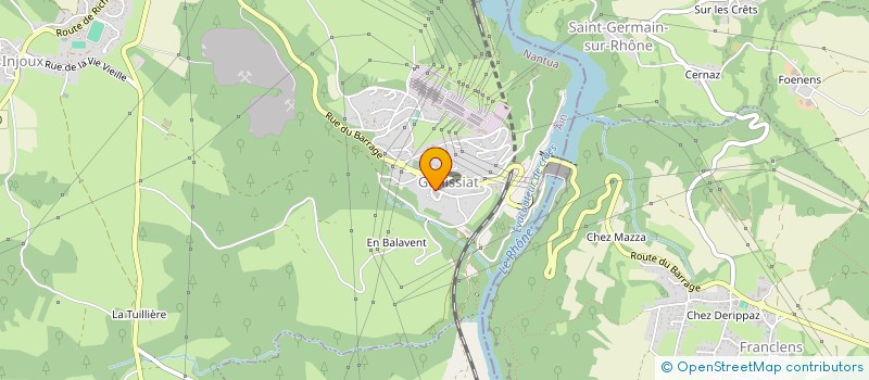 localisation de l'entreprise CLUB BOULISTE DE GENISSIAT à INJOUX-GENISSIAT