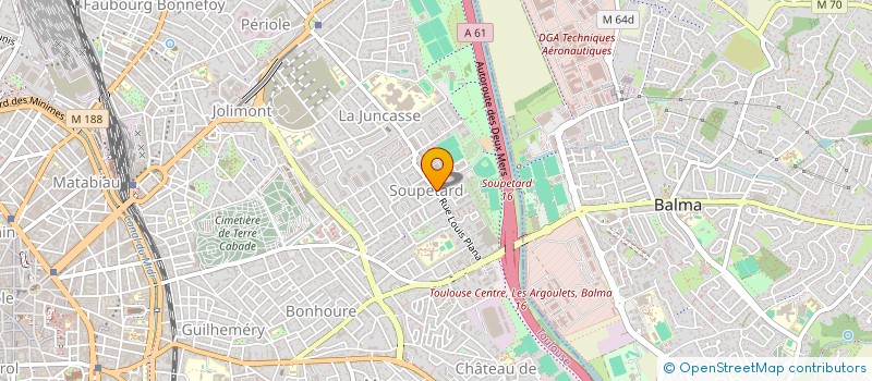 localisation de l'entreprise CLUB BOULISTE DE SOUPETARD à TOULOUSE