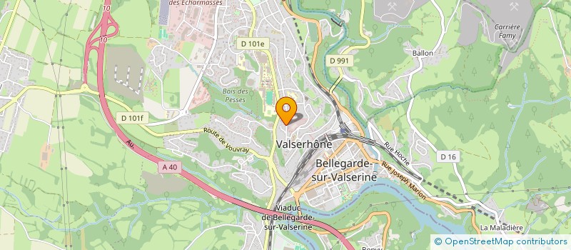 localisation de l'entreprise CLUB BOULISTE DES CITES à VALSERHONE