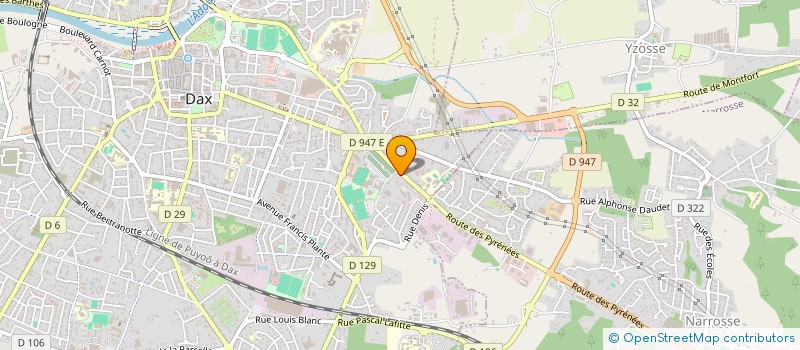 localisation de l'entreprise CLUB BOULISTE HAUT ST PIERRE à DAX