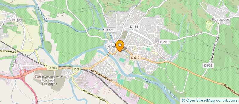 localisation de l'entreprise CLUB BOULISTE JEU LYONNAIS  TREBES