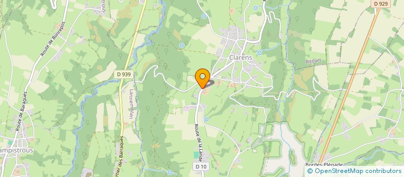 localisation de l'entreprise CLUB BOULISTE LECUSSANAIS  CLARENS