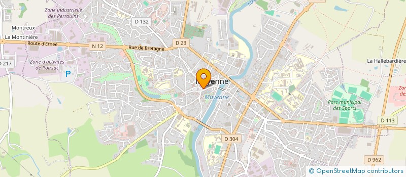 localisation de l'entreprise CLUB BOULISTE MAYENNAIS à MAYENNE