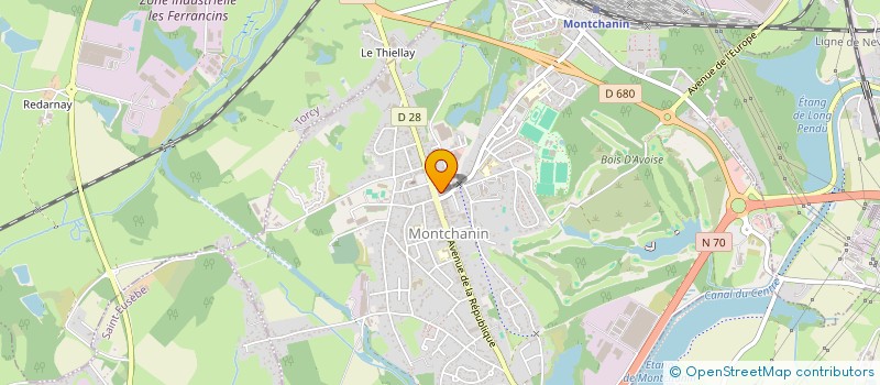 localisation de l'entreprise CLUB BOULISTE MONTCHANINOIS à MONTCHANIN