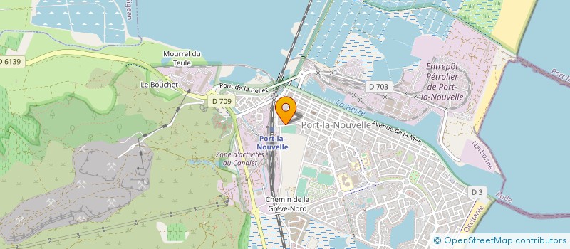 localisation de l'entreprise CLUB BOULISTE NOUVELLOIS  PORT-LA-NOUVELLE