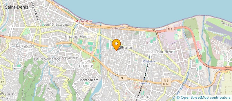 localisation de l'entreprise CLUB BOULISTE OZOUX ALAMANDAS (C.B.O.A.)  SAINT-DENIS