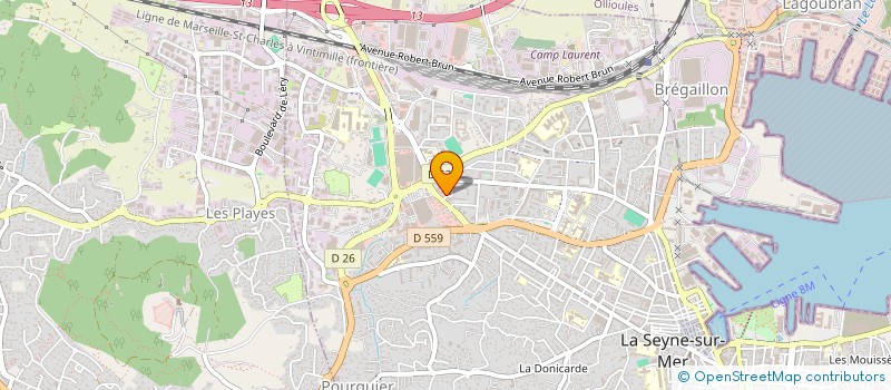 localisation de l'entreprise CLUB BOULISTE SEYNOIS  LA SEYNE-SUR-MER