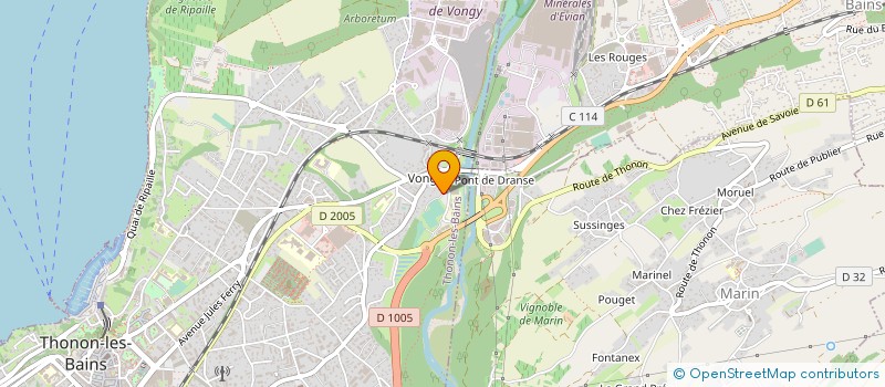 localisation de l'entreprise CLUB BOULISTE THONONAIS BOULES PETANQUE à THONON-LES-BAINS