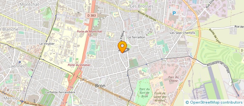 localisation de l'entreprise CLUB BOXE BRON TERRAILLON à BRON
