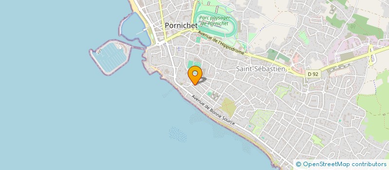 localisation de l'entreprise CLUB BREVINOIS DE CHAR A VOILE (C.B.C.V.)  PORNICHET