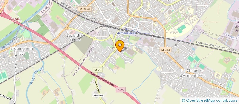 localisation de l'entreprise CLUB BRUCE LEE SHAOLIN TAO à LA CHAPELLE-D'ARMENTIERES