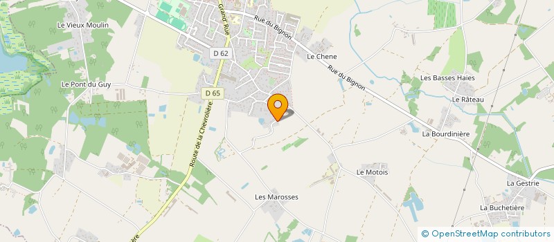 localisation de l'entreprise CLUB C.P.N. LA COLOMBE (CONNAITRE ET PROTEGER LA NATURE)  LA CHEVROLIERE