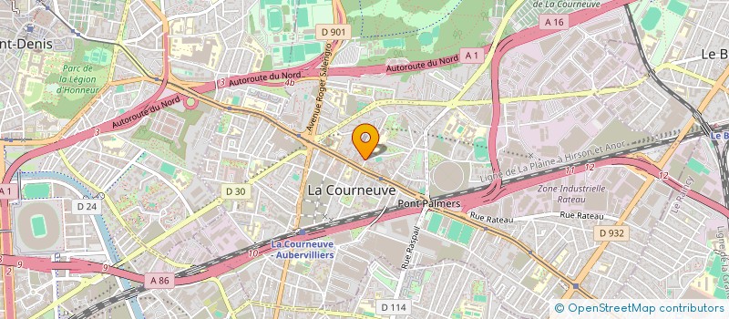 localisation de l'entreprise CLUB CACHIN 3EME  AGE à LA COURNEUVE