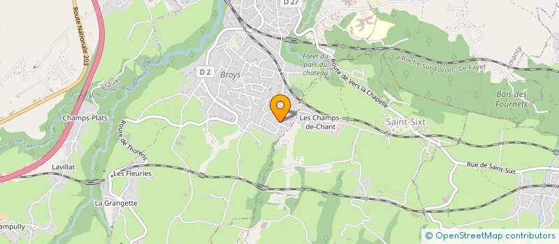 localisation de l'entreprise CLUB CANI-ADDICT  LA ROCHE-SUR-FORON