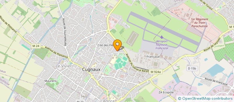 localisation de l'entreprise CLUB CANIN 31 à VILLENEUVE-TOLOSANE