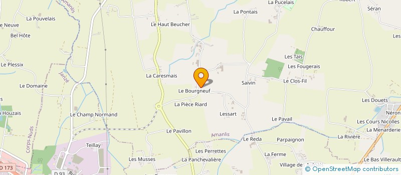 localisation de l'entreprise CLUB CANIN DE CORPS-NUDS  CORPS-NUDS