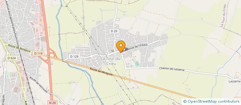 localisation de l'entreprise CLUB CANIN DE LA TOUR D'ARIEGE à LA TOUR-DU-CRIEU