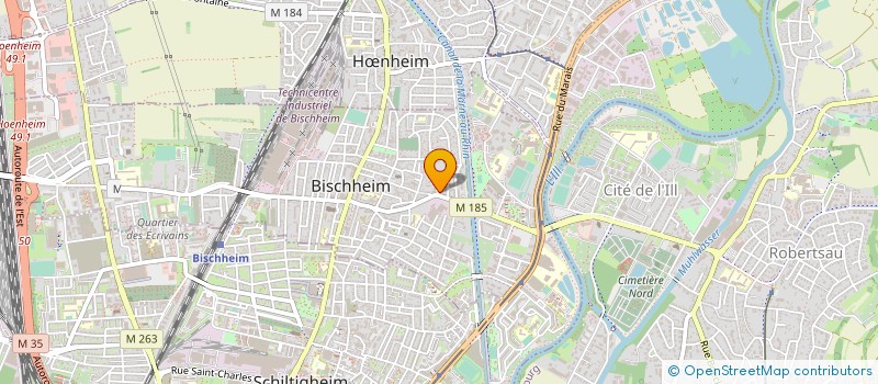 localisation de l'entreprise CLUB CANIN DE STRASBOURG-BISCHHEIM ET ENVIRONS  HRDT