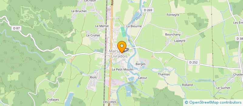 localisation de l'entreprise CLUB CANIN DU LIVRADOIS  MARSAC-EN-LIVRADOIS