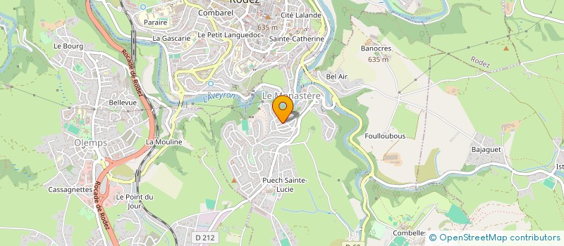 localisation de l'entreprise CLUB CANIN DU PAYS RUTHENOIS  LE MONASTERE