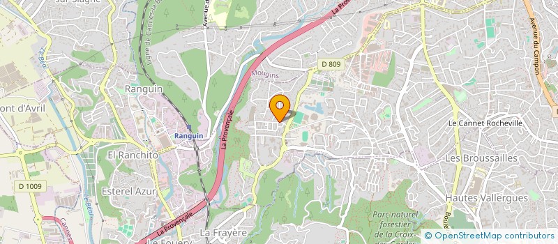 localisation de l'entreprise CLUB CANIN EDUC AGYL DU VAL D AZUR à LE CANNET