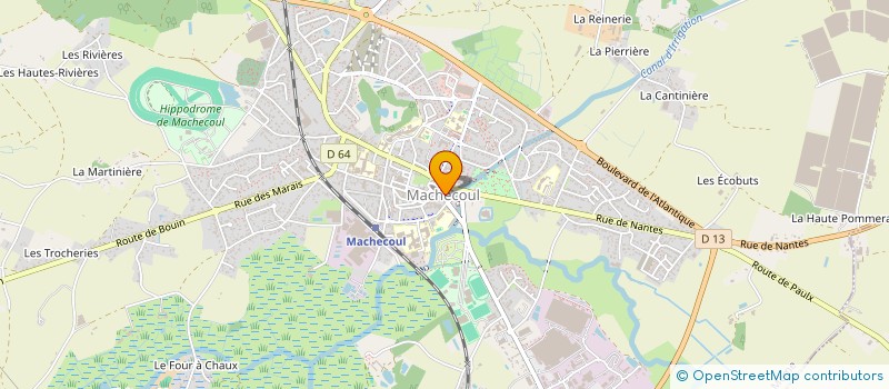 localisation de l'entreprise CLUB CANIN MACHECOULAIS  MACHECOUL-SAINT-MEME