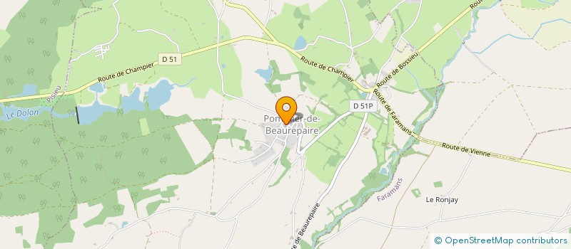 localisation de l'entreprise CLUB CANIN POMMIEROIS  POMMIER-DE-BEAUREPAIRE