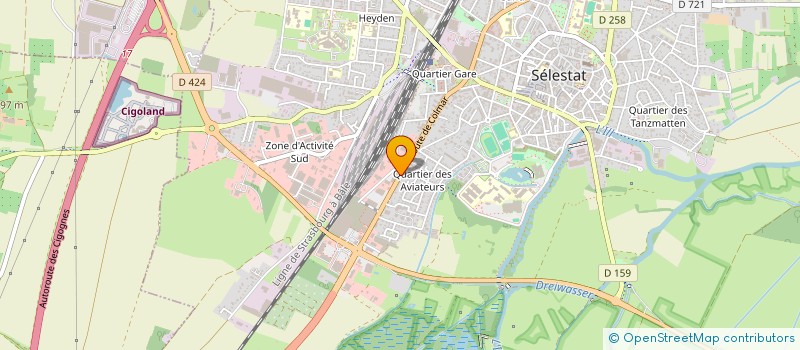 localisation de l'entreprise CLUB CANIN SELESTAT  SELESTAT