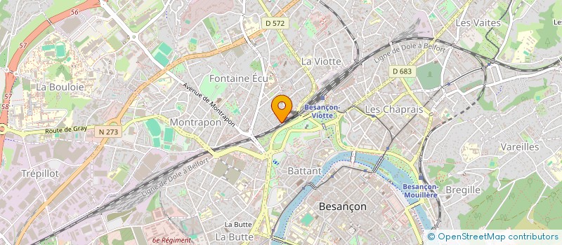 localisation de l'entreprise CLUB CANIN THISIEN  BESANCON