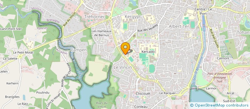 localisation de l'entreprise CLUB CANIN VANNETAIS à VANNES